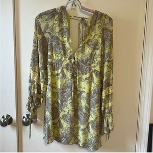 Urban Outfitters Yellow Paisley dress
